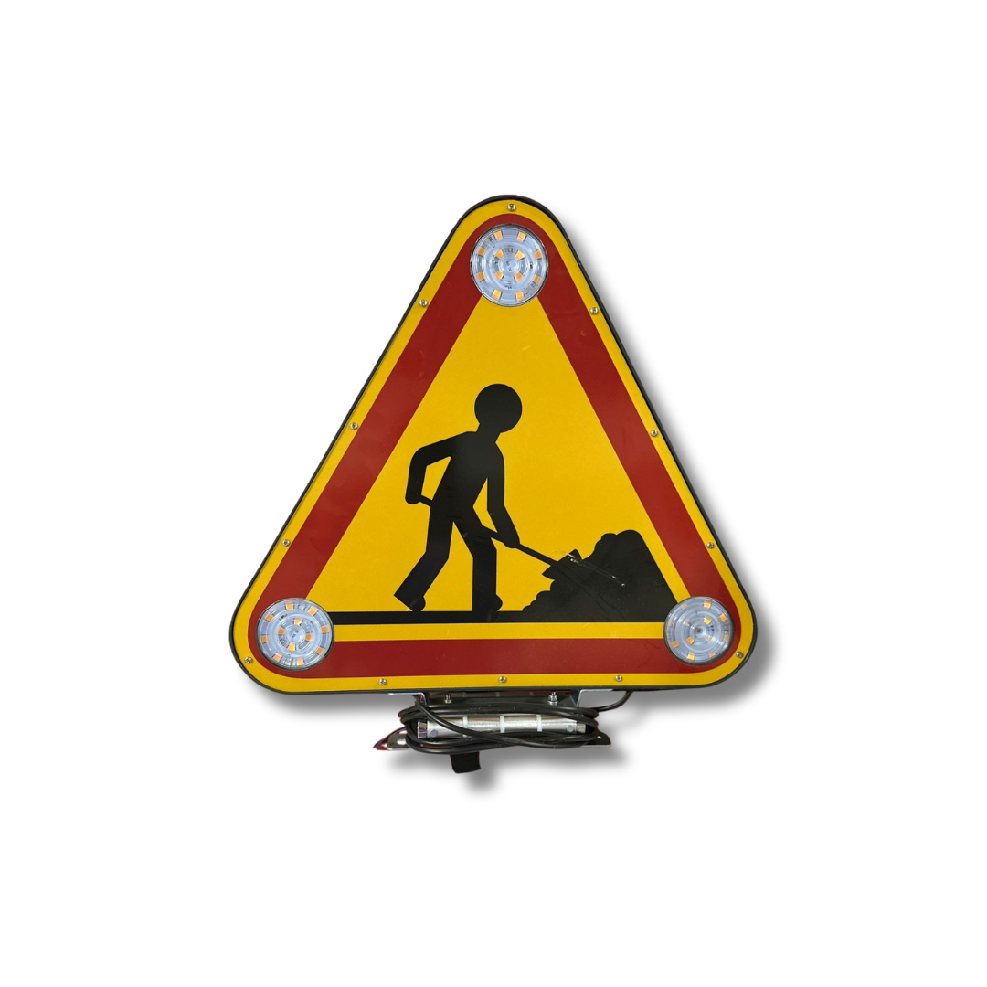 Panneau Triflash LED Magnétique AK5 500mm - Signalisation Chantier Temporaire
